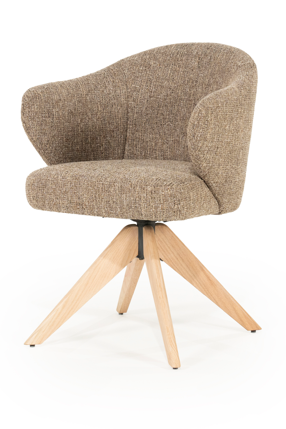 Oak Base Swivel Armchair | Eleonora Connor | OROA.com