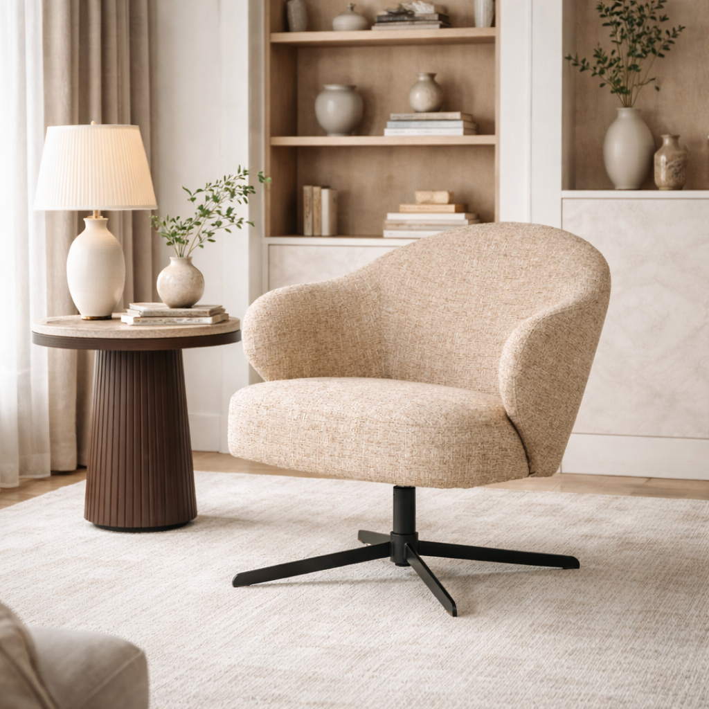  Fabric Swivel Armchair | Oroa.com