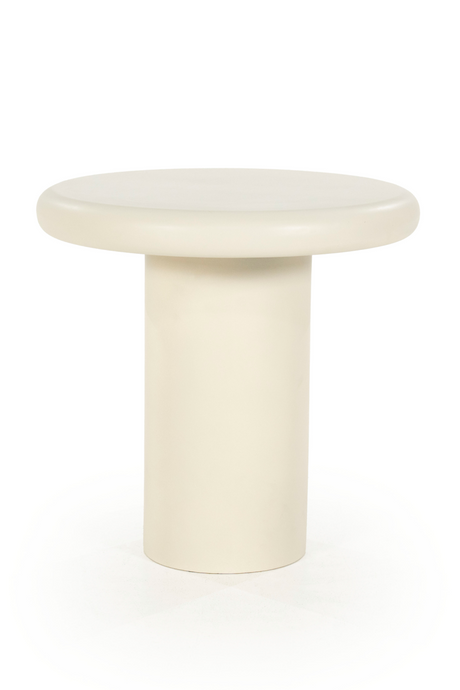 White Round Pedestal Side Table | Eleonora Jade | OROA.com