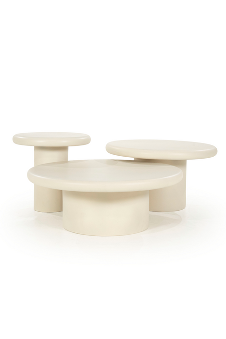 White Round Pedestal Side Table | Eleonora Jade | OROA.com