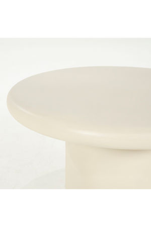 White Round Pedestal Side Table | Eleonora Jade | OROA.com
