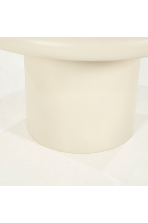 White Round Pedestal Side Table | Eleonora Jade | OROA.com