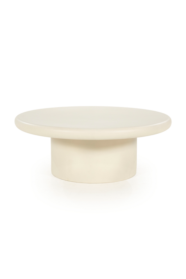 White Round Coffee Table | Eleonora Jade | OROA.com