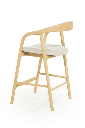 Lacquered Ash Wood Bar Chair | Eleonora Rayven | Oroa.com