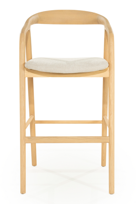 Lacquered Ash Wood Barstool | Eleonora Rayven | OROA.com