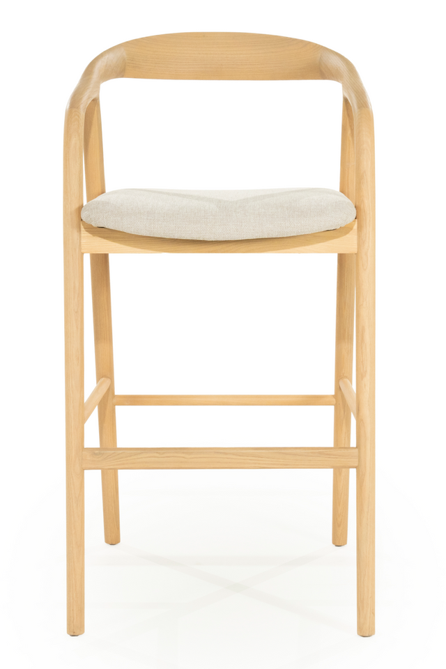 Lacquered Ash Wood Barstool | Eleonora Rayven | OROA.com