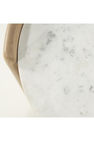 Oval White Marble Side Table | Eleonora Don | Oroa.com