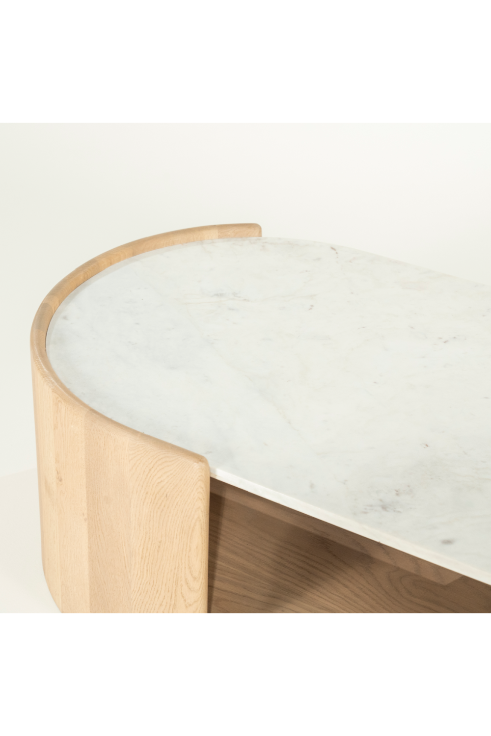 Oval White Marble Coffee Table | Eleonora Don | OROA.com