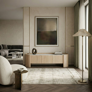   Marble Top Oak TV Cabinet | Oroa.com