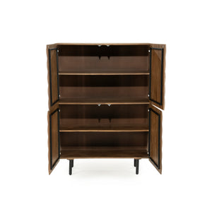   Square Pattern Wooden Cabinet | Oroa.com