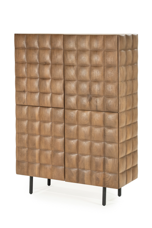 Square Pattern Wooden Cabinet | Eleonora Felix | Oroa.com