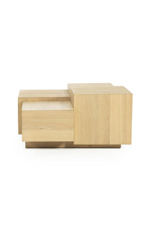 Multilayered Square Oak Coffee Table | Eleonora Quinten | Oroa.com