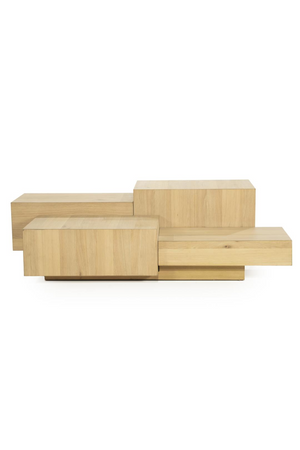 Multilayered Rectangular Oak Coffee Table | Eleonora Quinten | Oroa.com