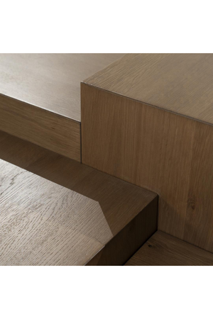Multilayered Rectangular Oak Coffee Table | Eleonora Quinten | Oroa.com