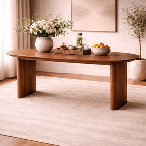   Oak Scandinavian Dining Table L | Oroa.com