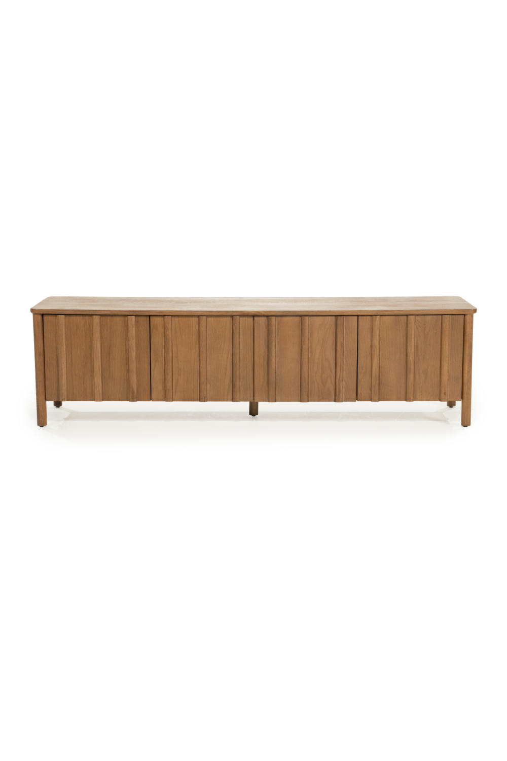 Oak Wood 4-Door TV Cabinet | Eleonora Jake | OROA.com