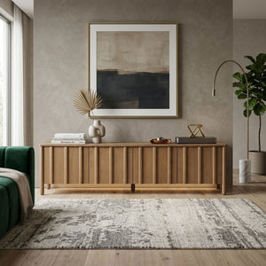   Oak Wood 4-Door TV Cabinet | Oroa.com