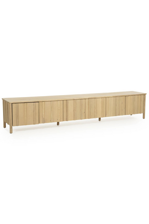 Oak Wood 6-Door TV Cabinet | Eleonora Jake | Oroa.com