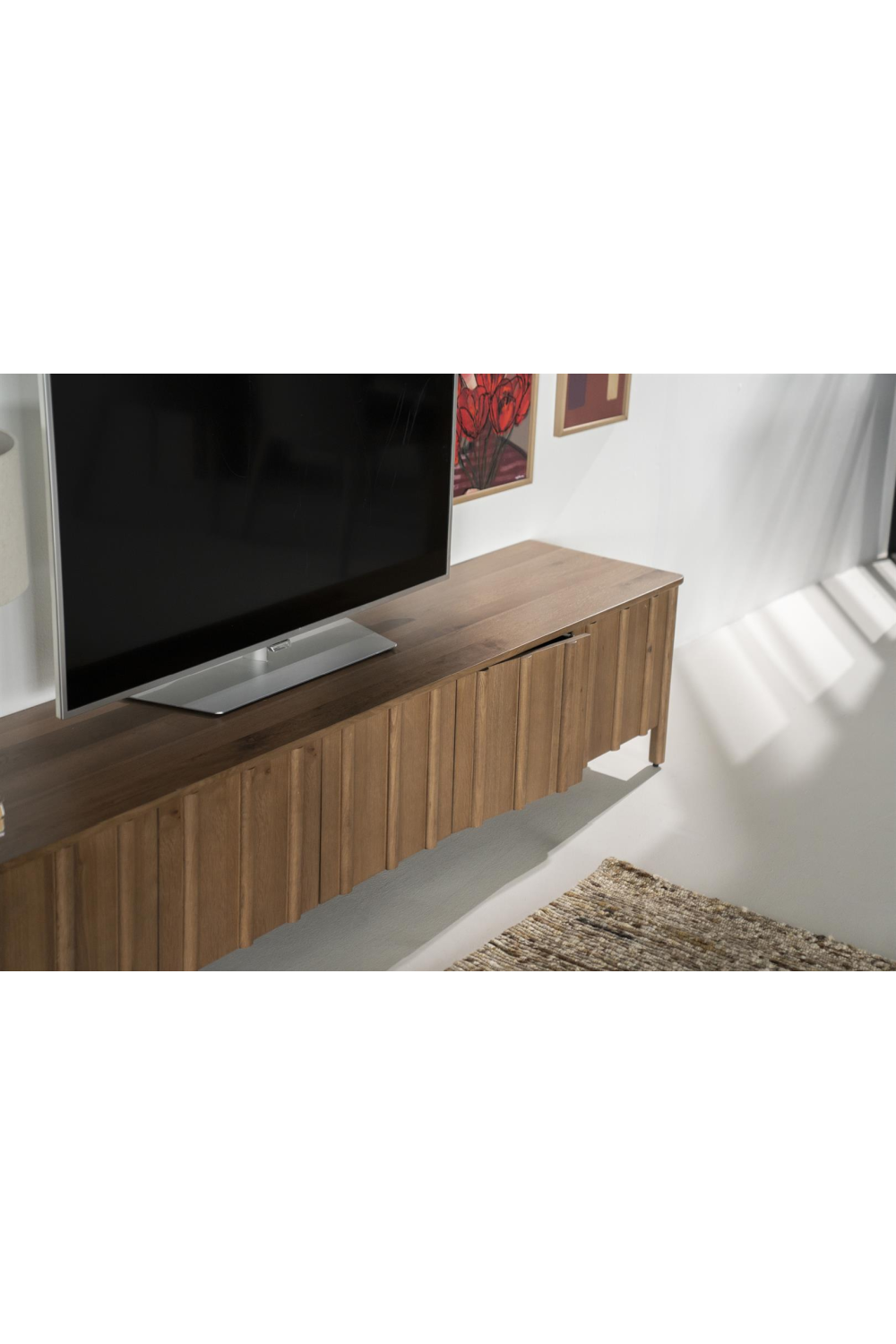 Oak Wood 6-Door TV Cabinet | Eleonora Jake | Oroa.com