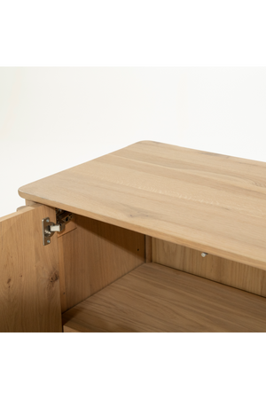 Oak Wood 4-Door Sideboard | Eleonora Jake | OROA.com