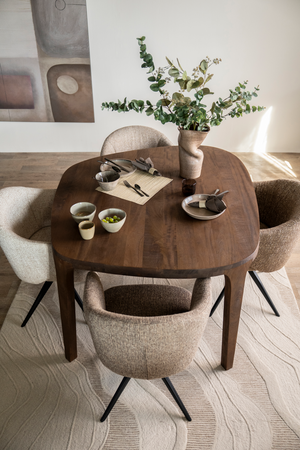 Brushed Mango Wood Dining Table | Eleonora Taylor | OROA.com