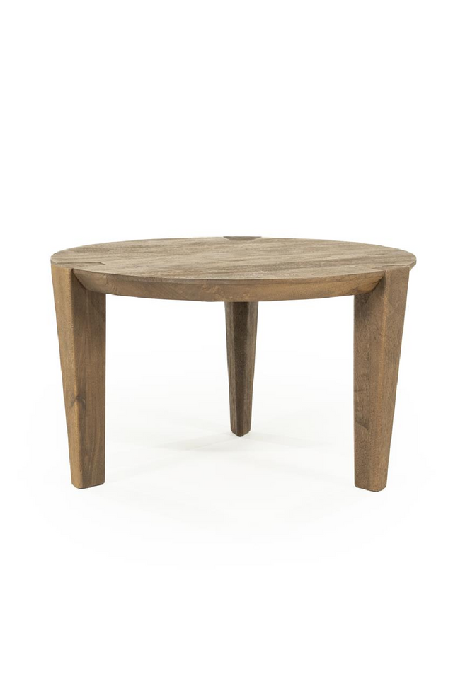 Round Mango Wood Coffee Table | Eleonora Davina | Oroa.com