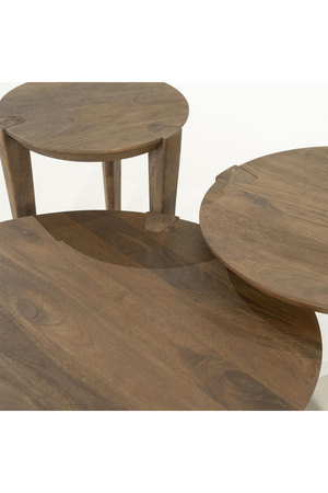 Round Mango Wood Coffee Table | Eleonora Davina | Oroa.com