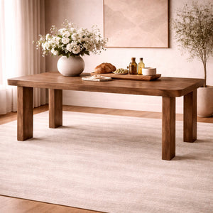   Brushed Mango Wood Dining Table | Oroa.com