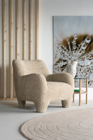 Taupe Upholstered Lounge Chair | Eleonora Fenna | Oroa.com