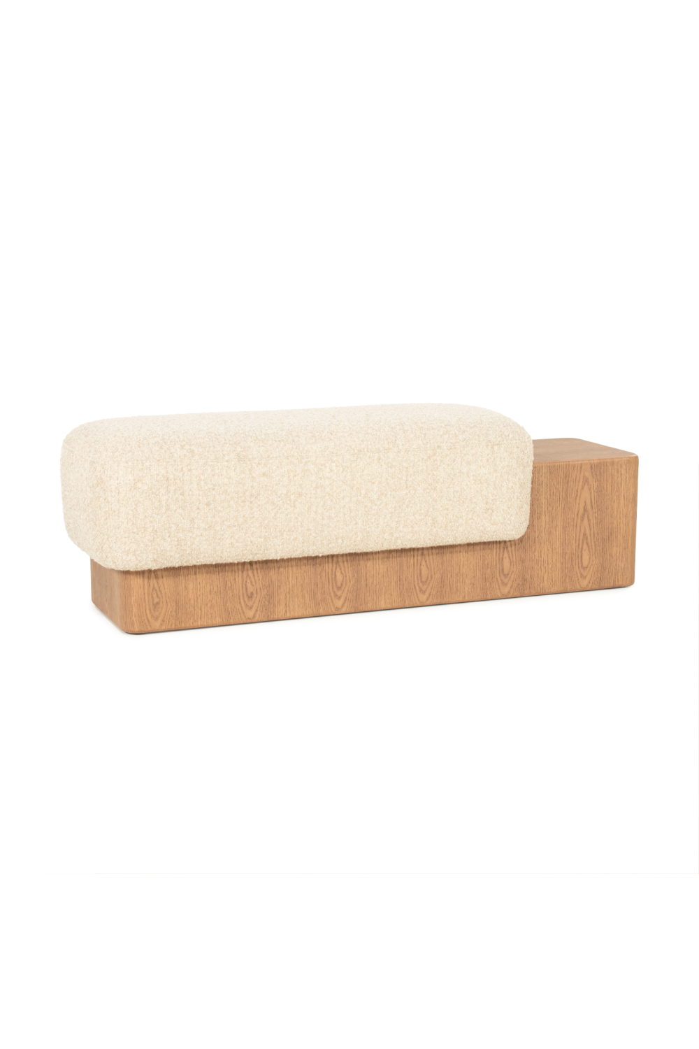 Cushioned Ash Wood Bench | Eleonora George | Oroa.com
