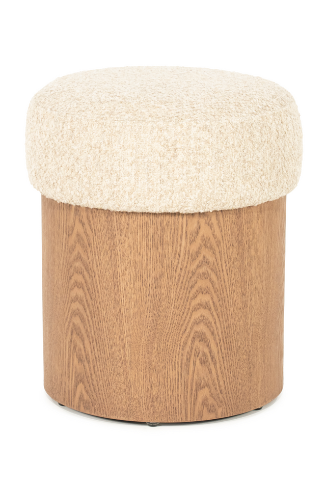 Cushioned Ash Wood Stool | Eleonora George | Oroa.com