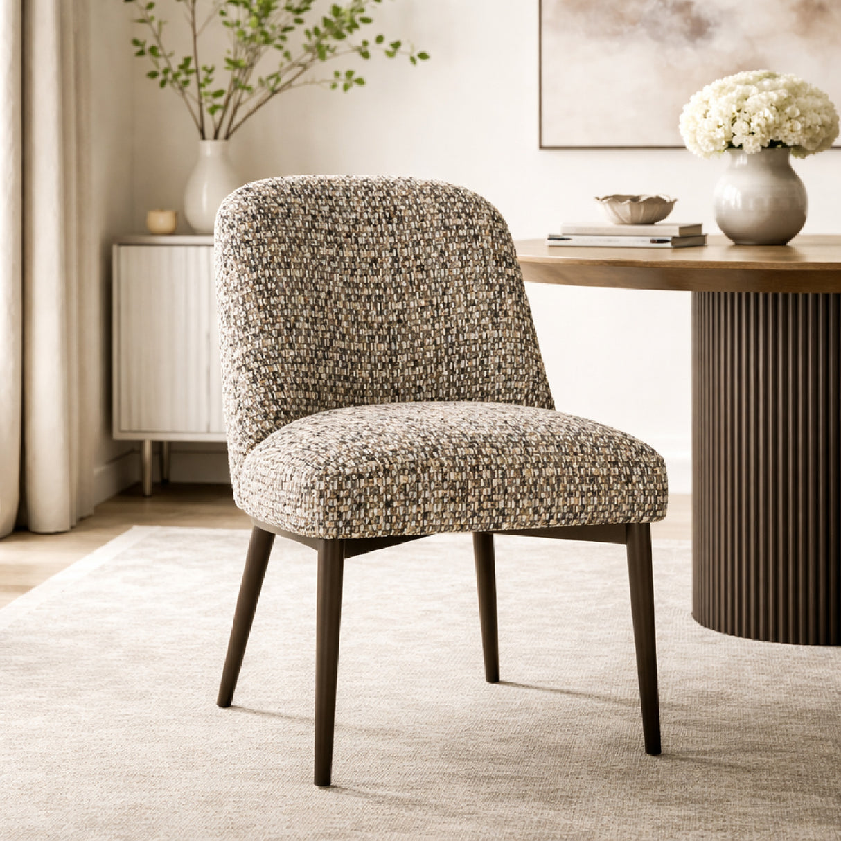   Fabric Upholstered Dining Chair | Oroa.com