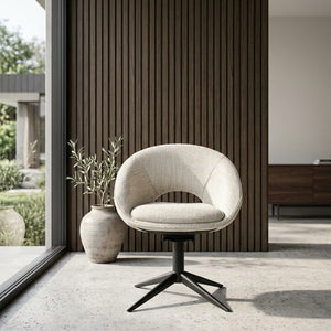   Rounded Open-Back Swivel Chair | Oroa.com