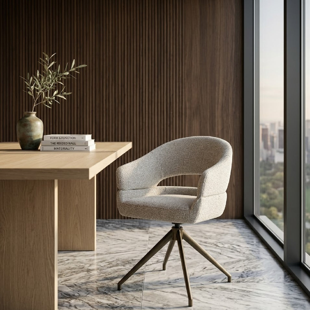   Open-Back Swivel Chair | Oroa.com
