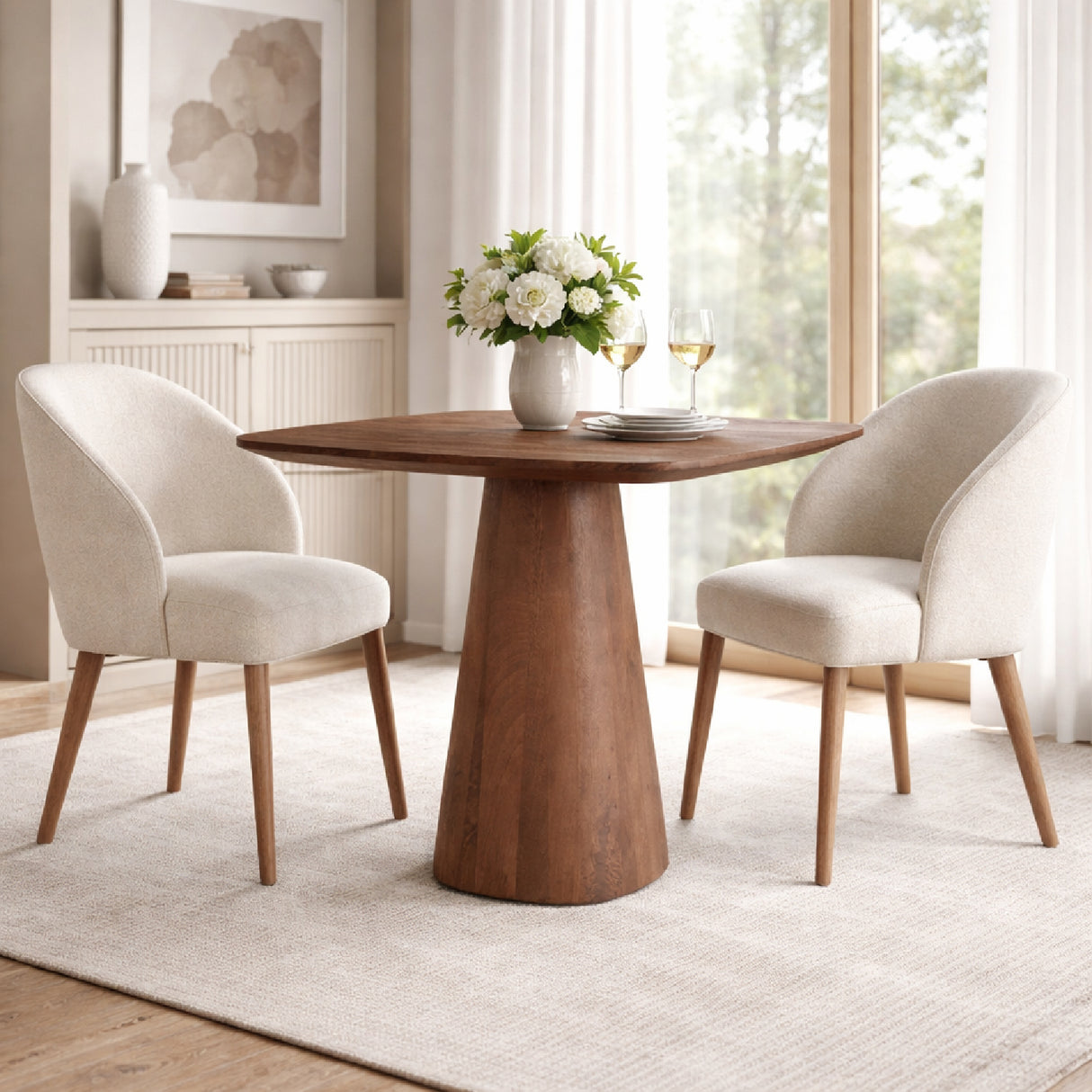   Painted Mango Wood Dining Table | Oroa.com