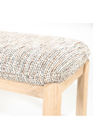 Cushioned Oak Bench | Eleonora Lottie | Oroa.com