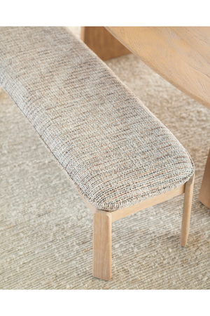 Cushioned Oak Bench | Eleonora Lottie | Oroa.com