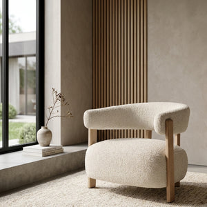   Curved Back Lounge Armchair | Oroa.com