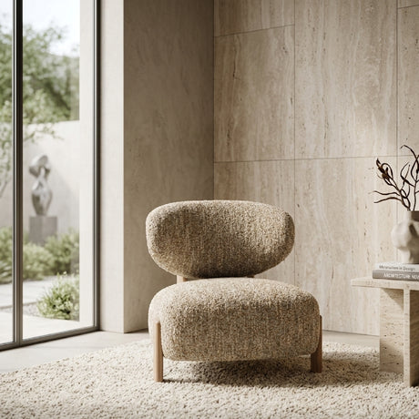   Cushioned Minimalist Lounge Chair | Oroa.com