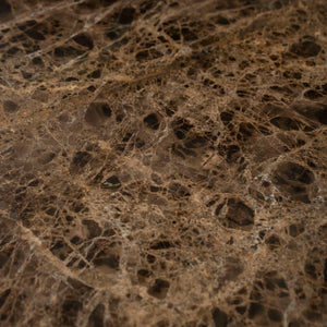   Brown Marble Pedestal Coffee Table | Oroa.com