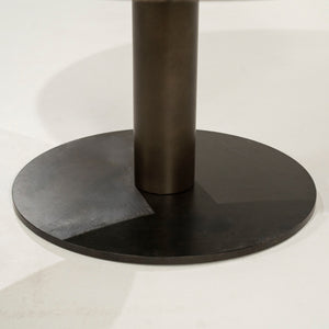   Brown Marble Pedestal Coffee Table | Oroa.com