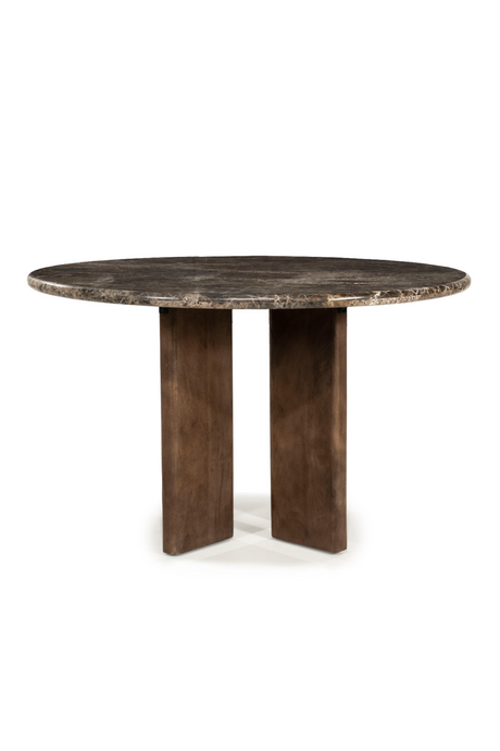 Brown Marble Round Dining Table | Eleonora Lando | Oroa.com