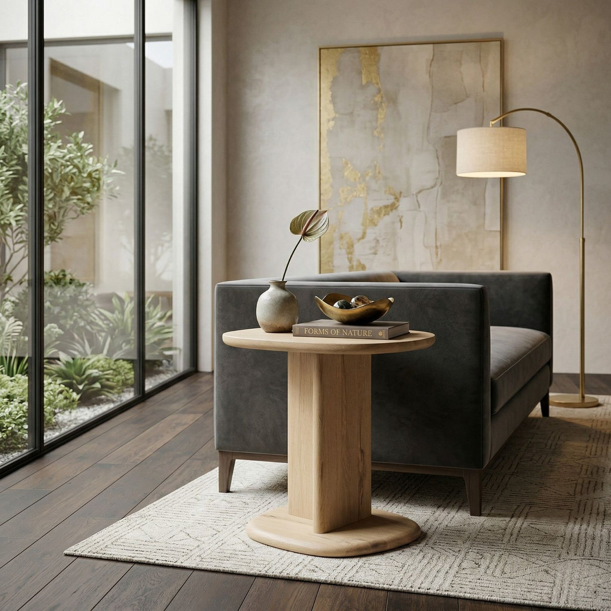  Lacquered Oak Side Table | Oroa.com