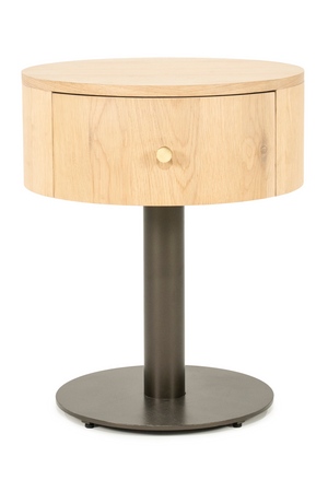 Oak Pedestal Drawer Nightstand | Eleonora Skye | Oroa.com