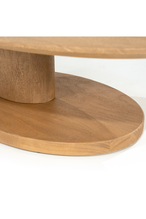 Mango Wood Oval Coffee Table L | Eleonora Novia | Oroa.com