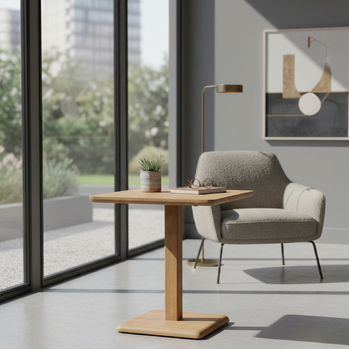   Square Mango Wood Bistro Table | Oroa.com
