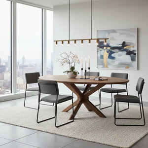   Wooden Matrix Base Dining Table S | Oroa.com