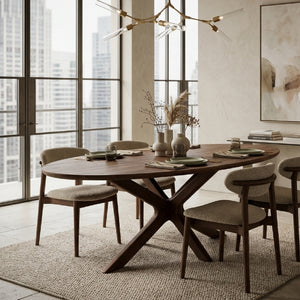   Modern European furniture - Wooden Matrix Base Dining Table M - www.oroa.com | Oroa.com