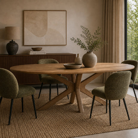   Modern European furniture - Wooden Matrix Base Dining Table L - www.oroa.com | Oroa.com