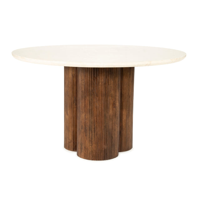 Modern European furniture - Mango Wood Round Coffee Table L - www.oroa.com